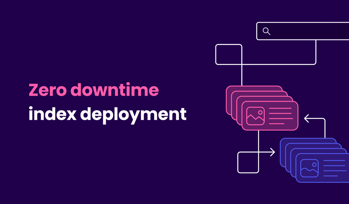 Zero downtime index deployment